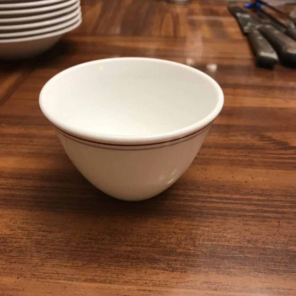 Corning‎ milk white Ruby resturant ware 3 1/2 inch bowl